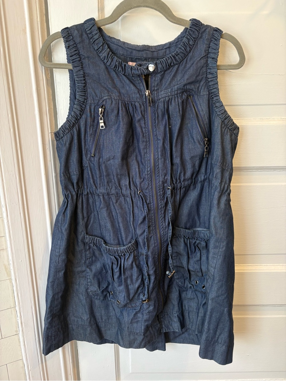 Gracia Denim Utility Mini Dress